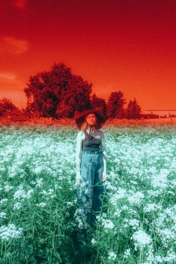 Diana Smirnova in a field