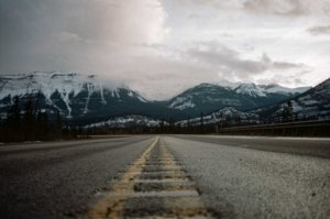 The Rocky Mountains by Winston Plante highway